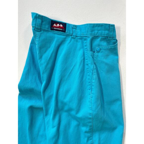 Vtg 80's Rocky Mountain Turquoise Bareback Western Pants Size 29/9 - 26" actual - Picture 7 of 11